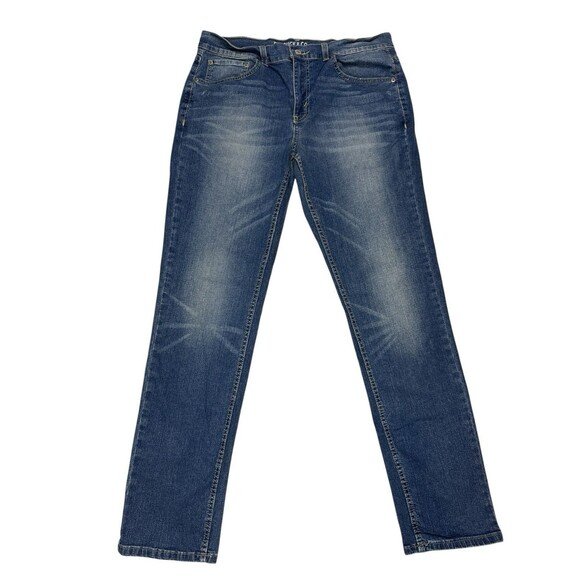 Roebuck & Co Men’s Slim Jeans 34x32 Light Wash Straight Leg Casual Streetwear - Picture 1 of 9